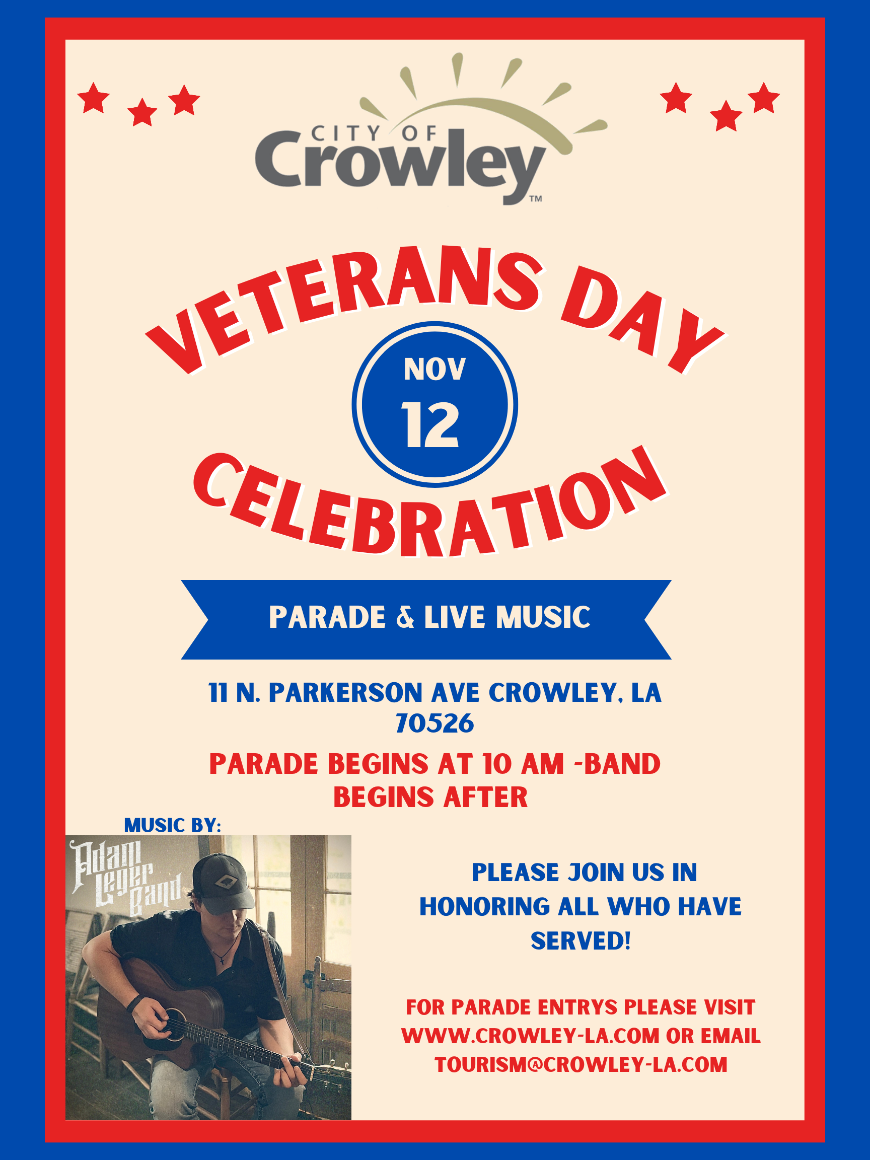 Minimalist Veterans Day Event Poster