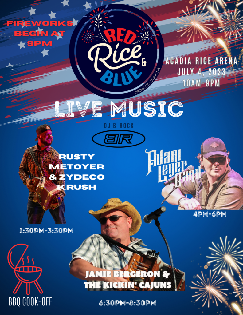Blue and Red Colorful 4th of July Party Flyer