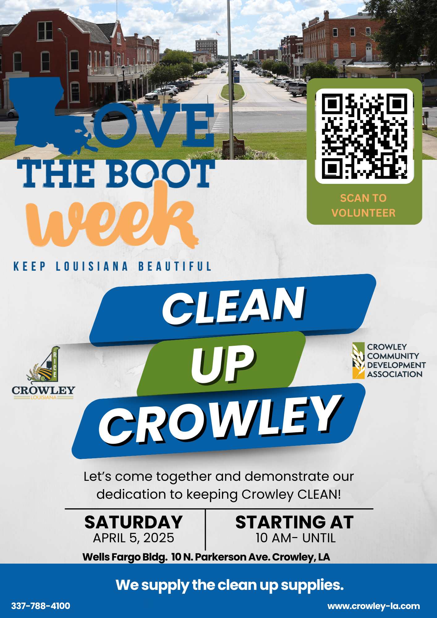 Blue and White Modern Beach Clean Up Poster (1)