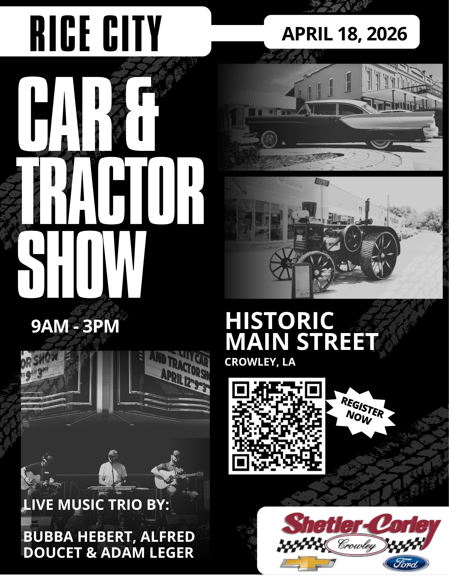 Black and White Modern Fashion Show Flyer